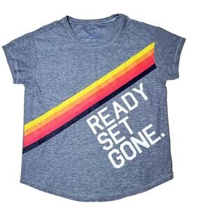 Rockets of Awesome NWOT Little Boy Size 8 Gray Heathered Ready Set Gone T-Shirt